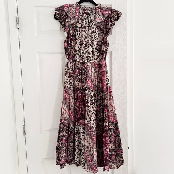 Ulla Johnson "Asis" Patchwork Printed Dress, size 4 - Picture 7 of 14